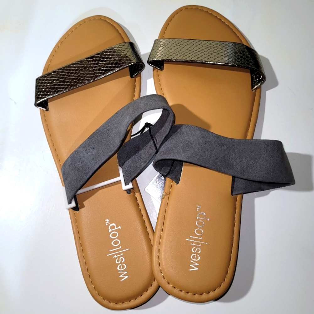 West Loop Gray Sandals